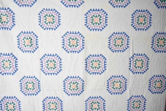 30's Pinwheel Quilt, Small Pieces - 2