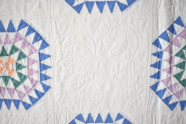 30's Pinwheel Quilt, Small Pieces - 4