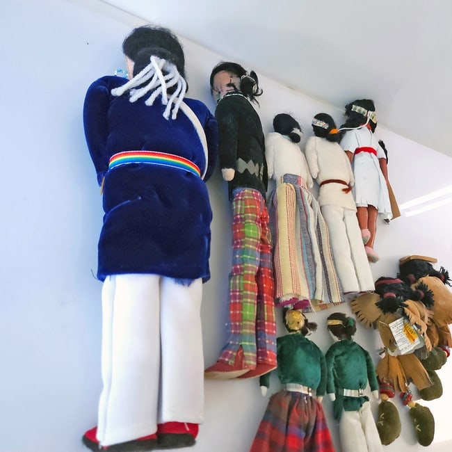 Vintage Native Handmade Doll Lot of 9 - 10