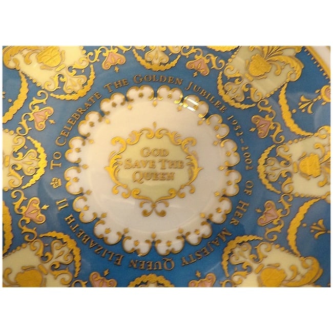 Royal Collection Bone China Cabinet Cup & Saucer Golden Jubilee of Queen Victoria - 7