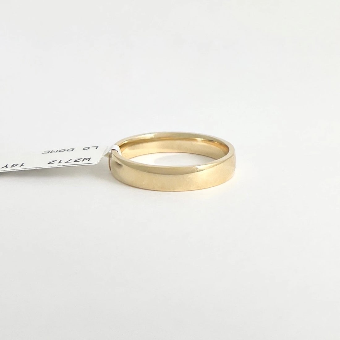 Men's Comfort Fit Plain Wedding Band Ring 14K Yellow Gold, Size 9, 4 mm - 5
