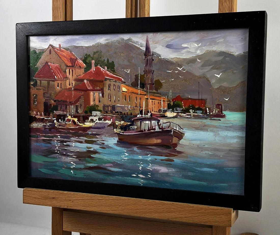Oil painting City on the Pier Yuriy Suprunchuk - 2