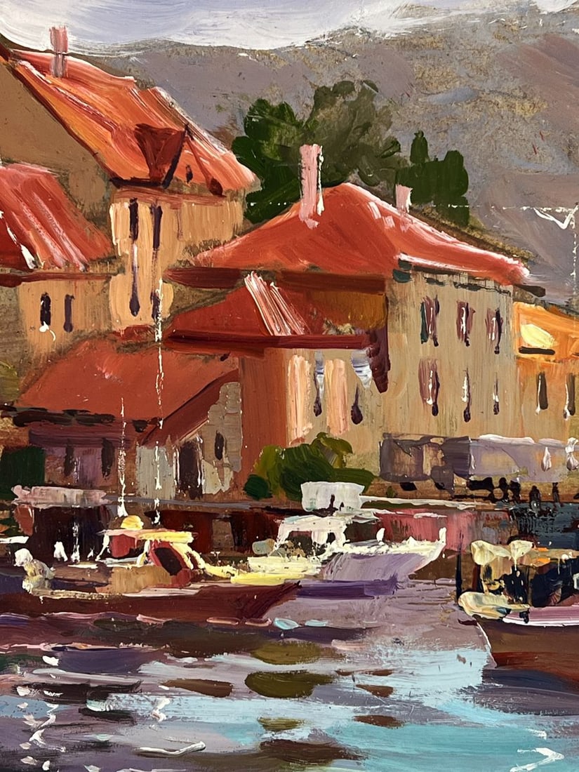 Oil painting City on the Pier Yuriy Suprunchuk - 4