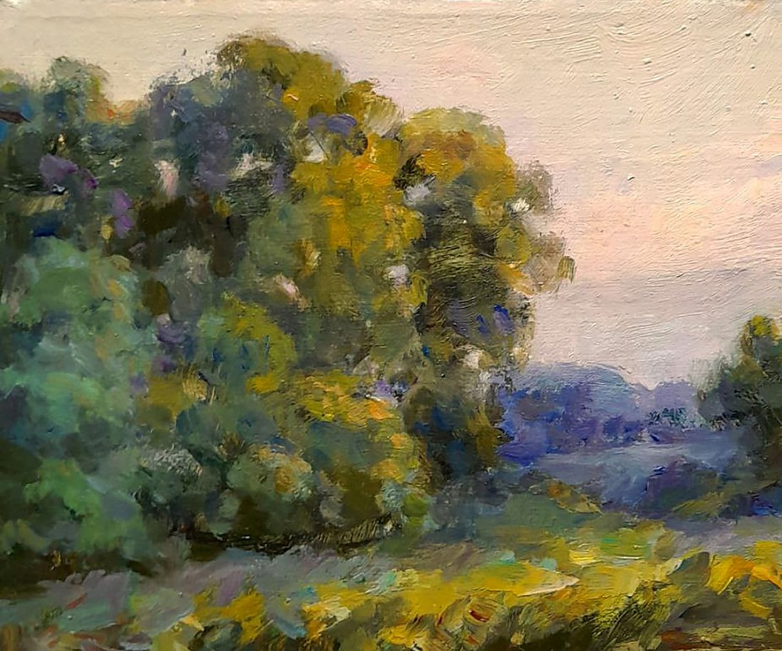 Oil painting Walking by the river Ivan Kovalenko - 2