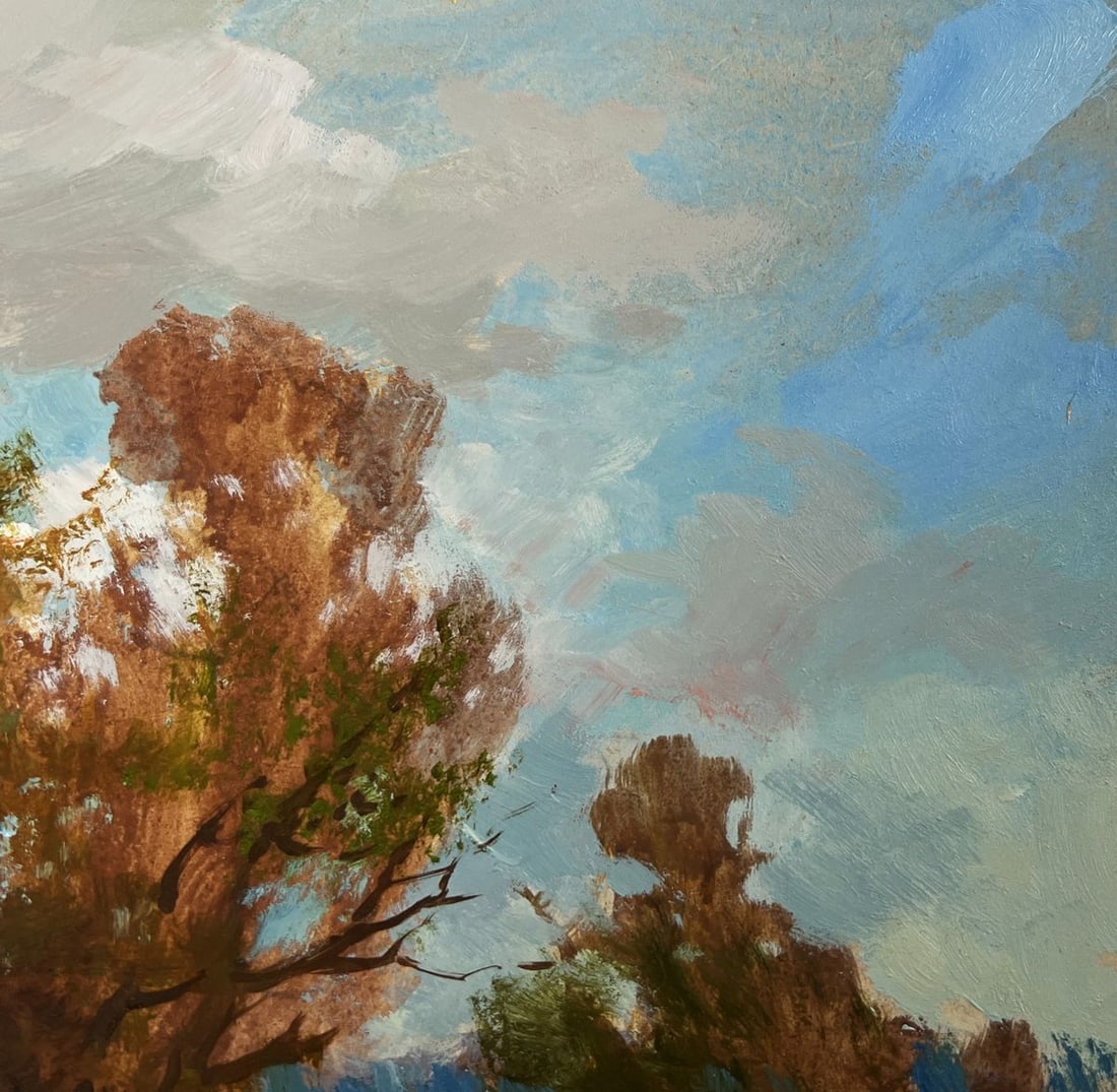 Oil painting A moment of silence by the river Yuriy Suprunchuk - 6