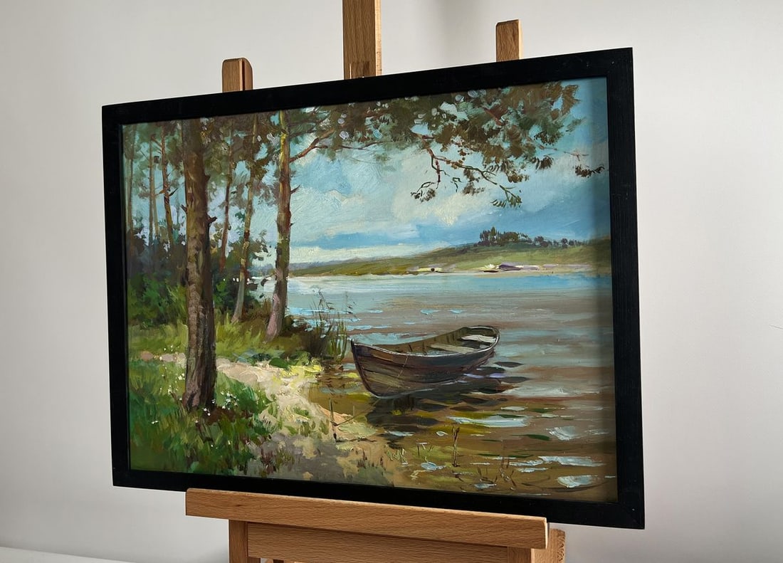 Oil painting River in the arms of the forest Yuriy Suprunchuk - 2