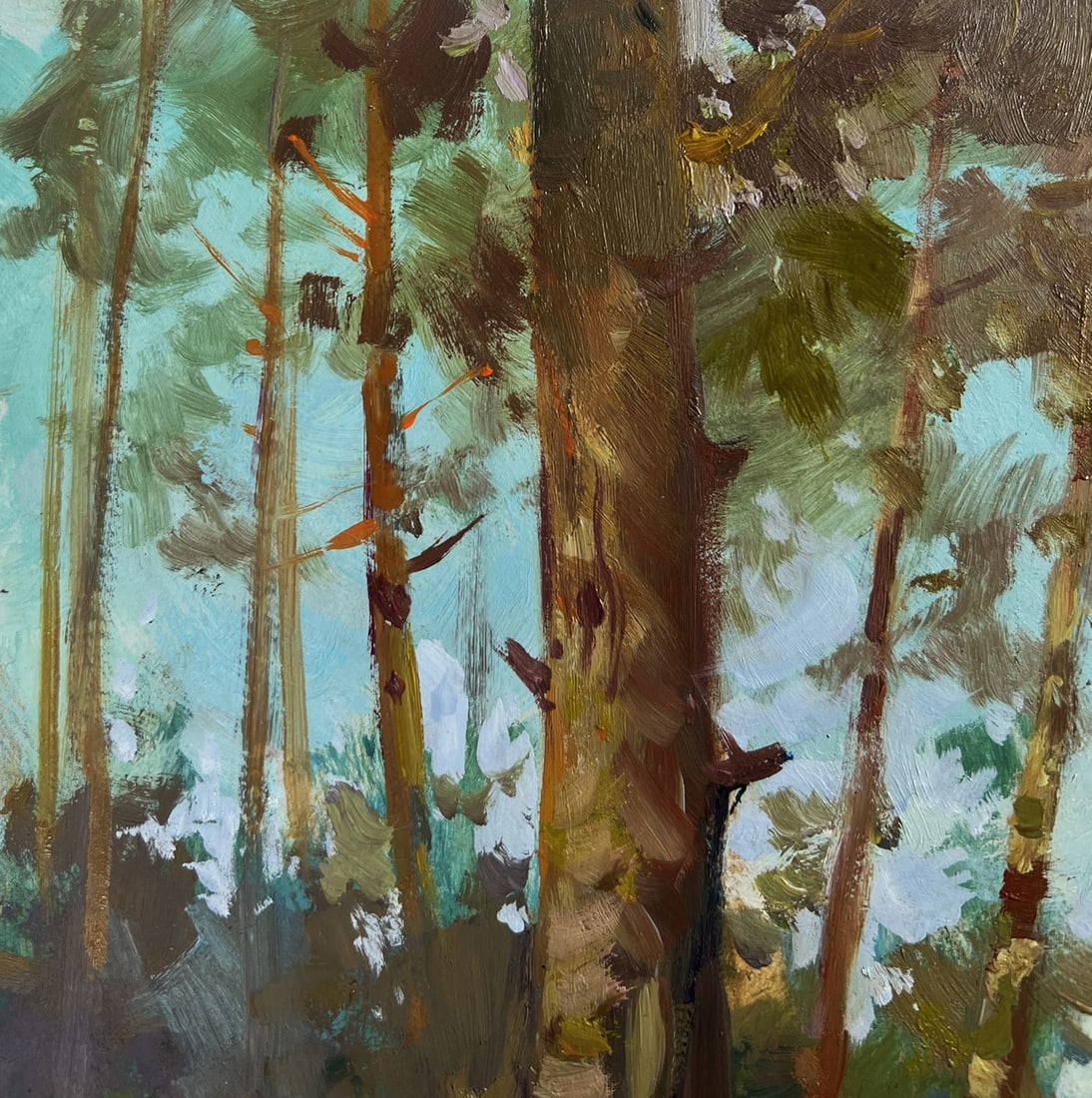 Oil painting River in the arms of the forest Yuriy Suprunchuk - 4