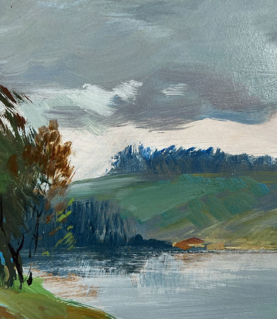 Oil painting River near the village Yuriy Suprunchuk - 5