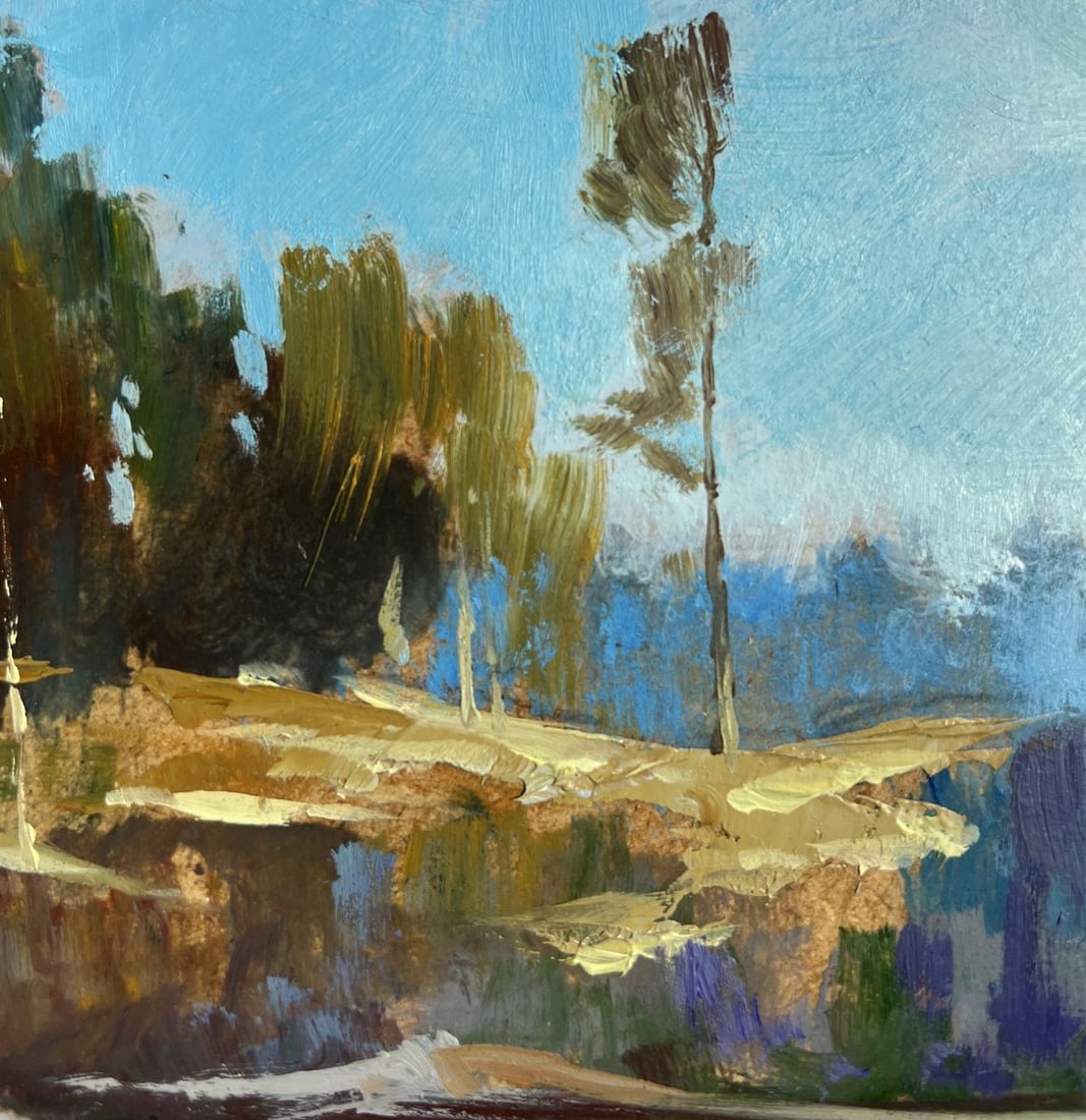 Oil painting Walk along the river Yuriy Suprunchuk - 5