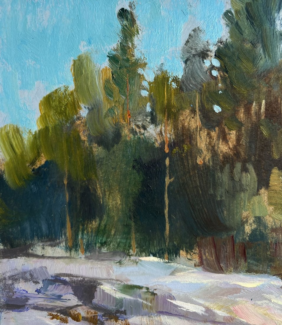 Oil painting Walk along the river Yuriy Suprunchuk - 6