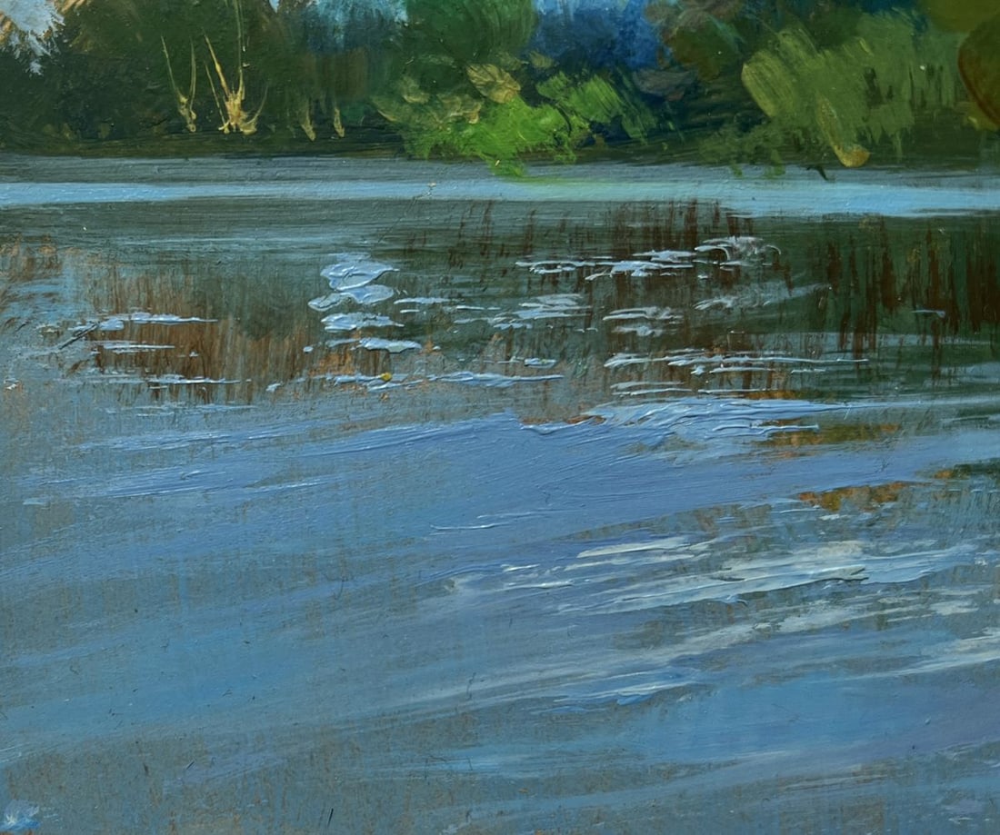 Oil painting River in green embrace Yuriy Suprunchuk - 5