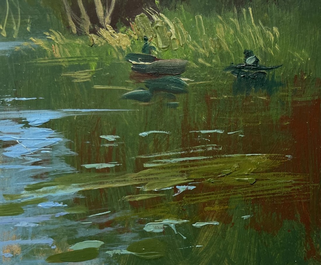 Oil painting River in green embrace Yuriy Suprunchuk - 6