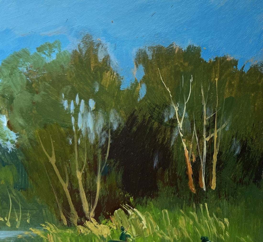 Oil painting River in green embrace Yuriy Suprunchuk - 7