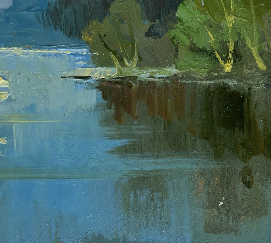 Oil painting Peace and quiet in nature Yuriy Suprunchuk - 4