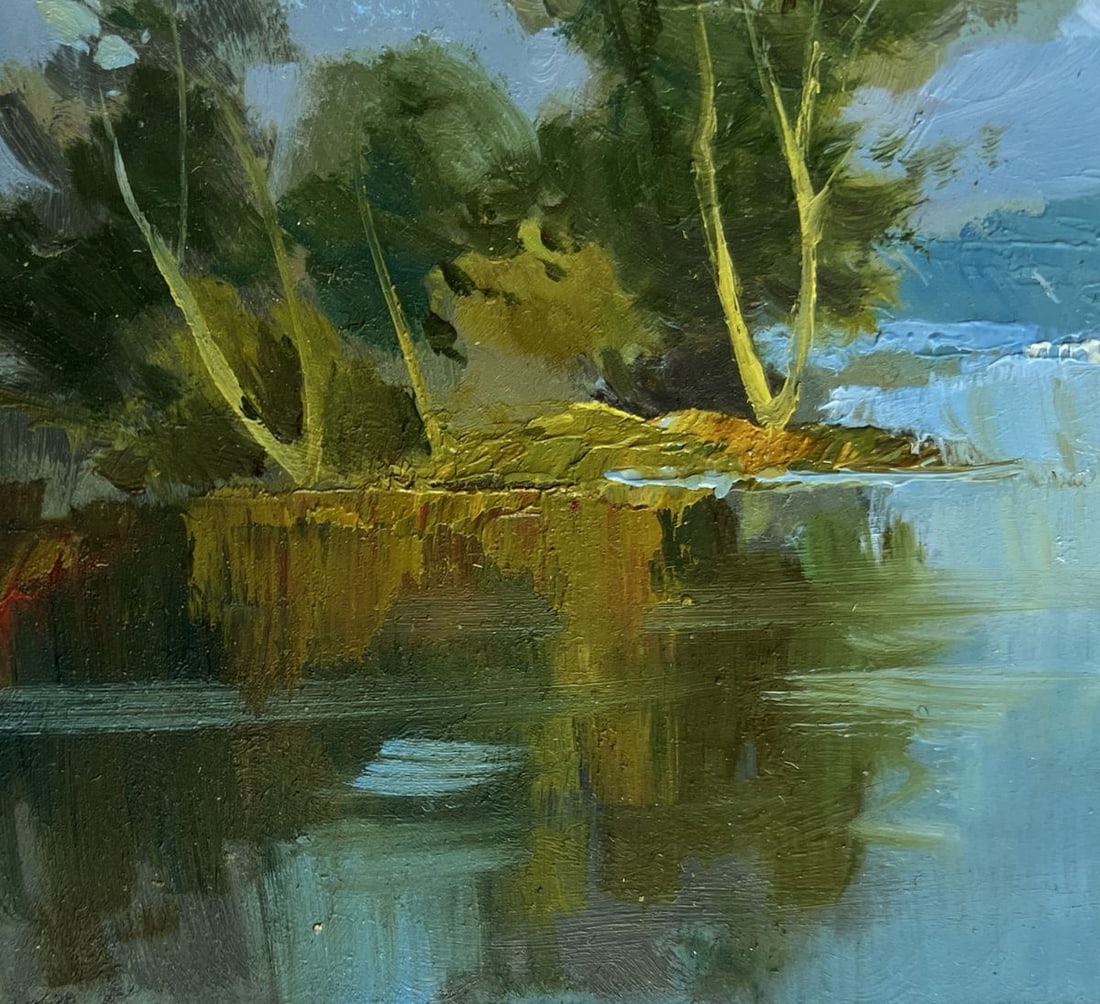 Oil painting Peace and quiet in nature Yuriy Suprunchuk - 7