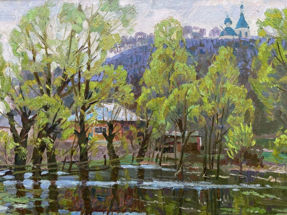 Oil painting After the rain Unknown artist - 3