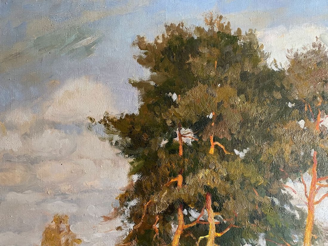 Oil painting By the river Mynka Alexander Fedorovich - 4