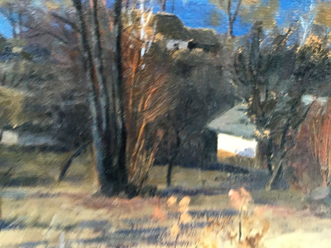 Oil painting Overlooking the village Tsyupka Ivan Kirillovich - 3
