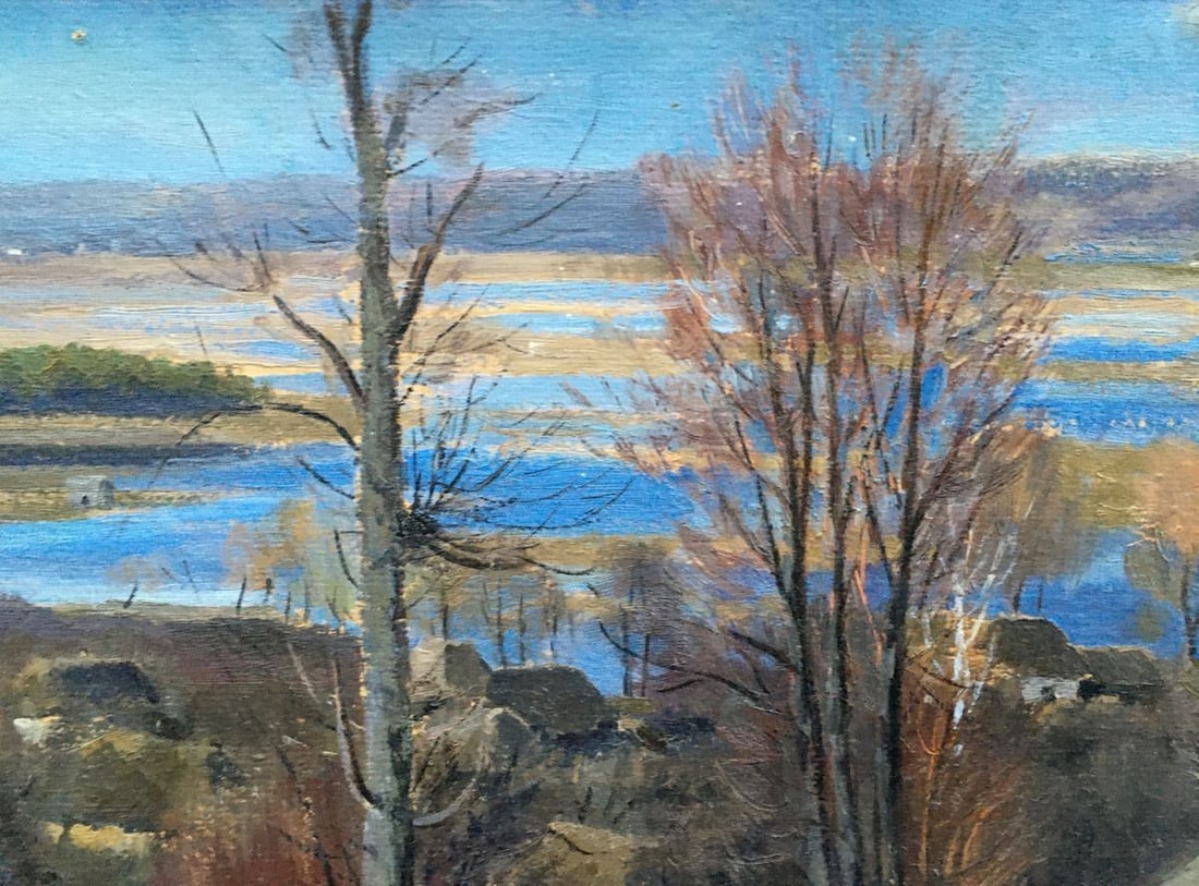 Oil painting Overlooking the village Tsyupka Ivan Kirillovich - 6