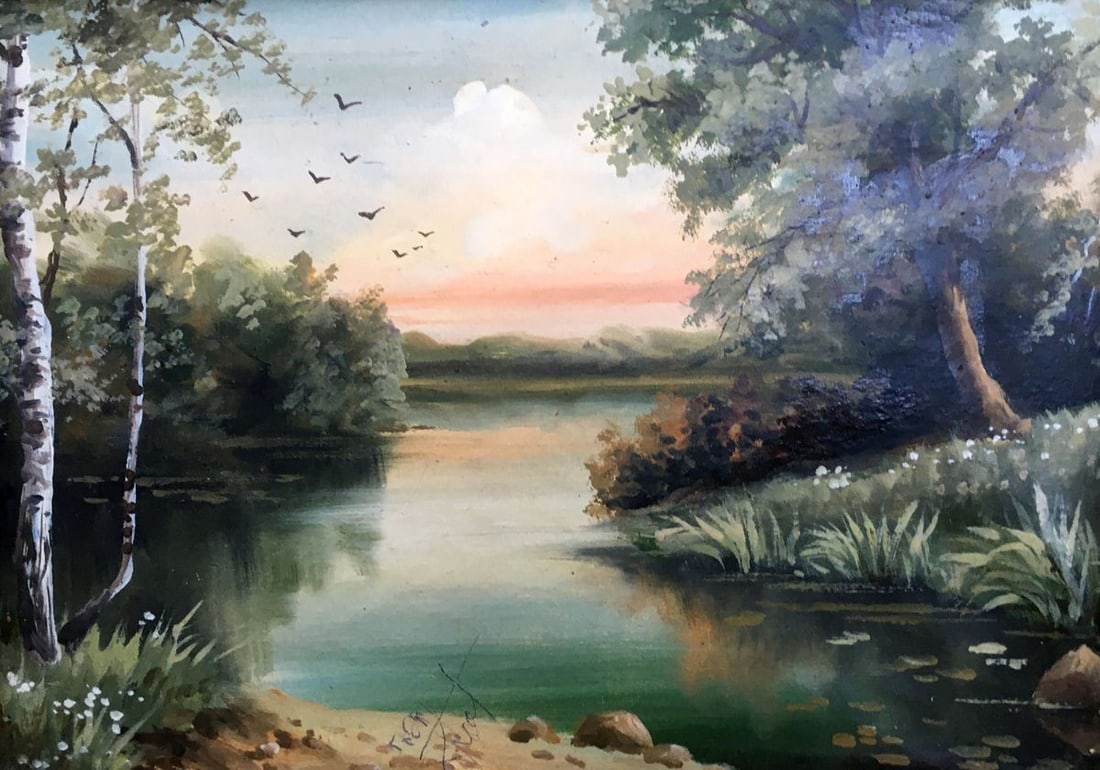 Oil painting Summer day Boroshnev M. - 2