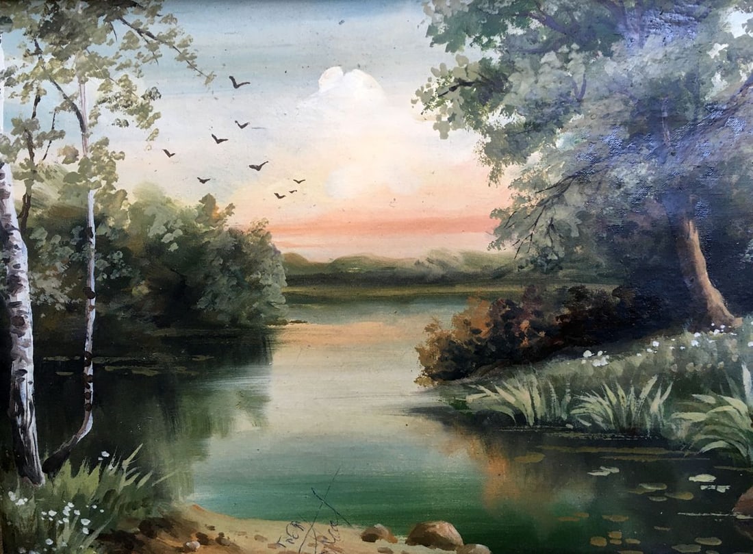 Oil painting Summer day Boroshnev M. - 3