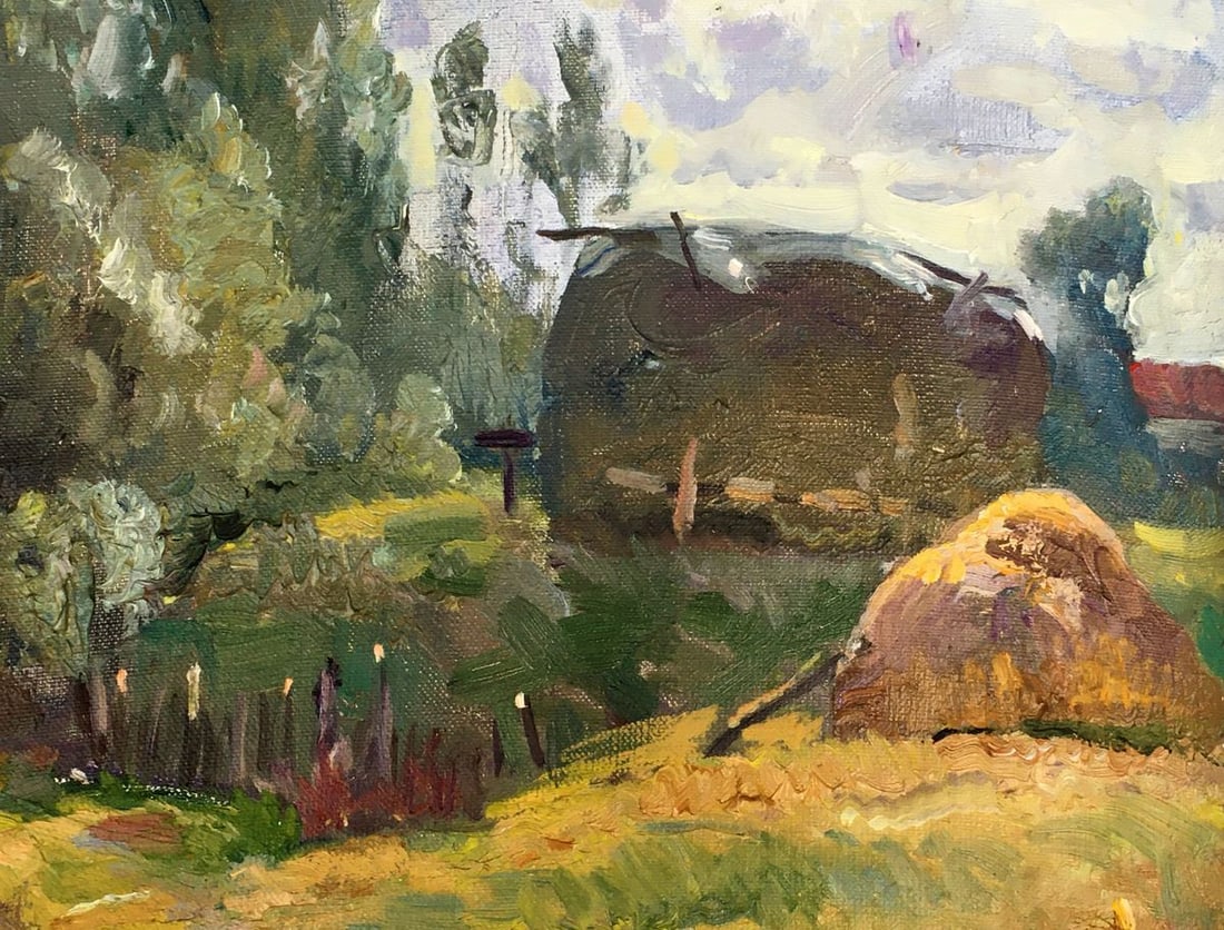 Oil painting Near the river Mynka Alexander Fedorovich - 3