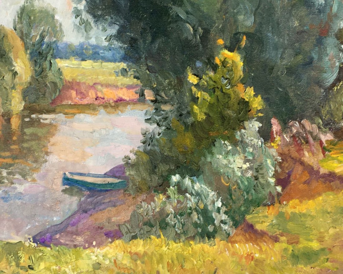 Oil painting Near the river Mynka Alexander Fedorovich - 5