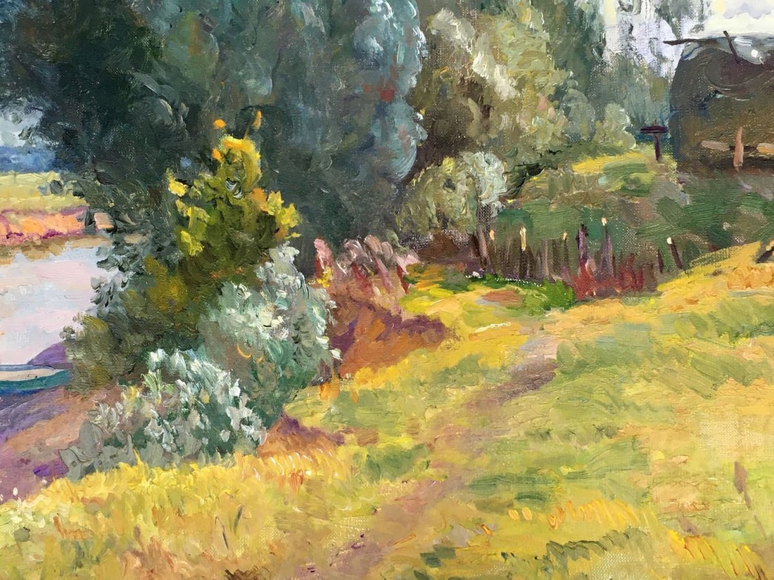 Oil painting Near the river Mynka Alexander Fedorovich - 7