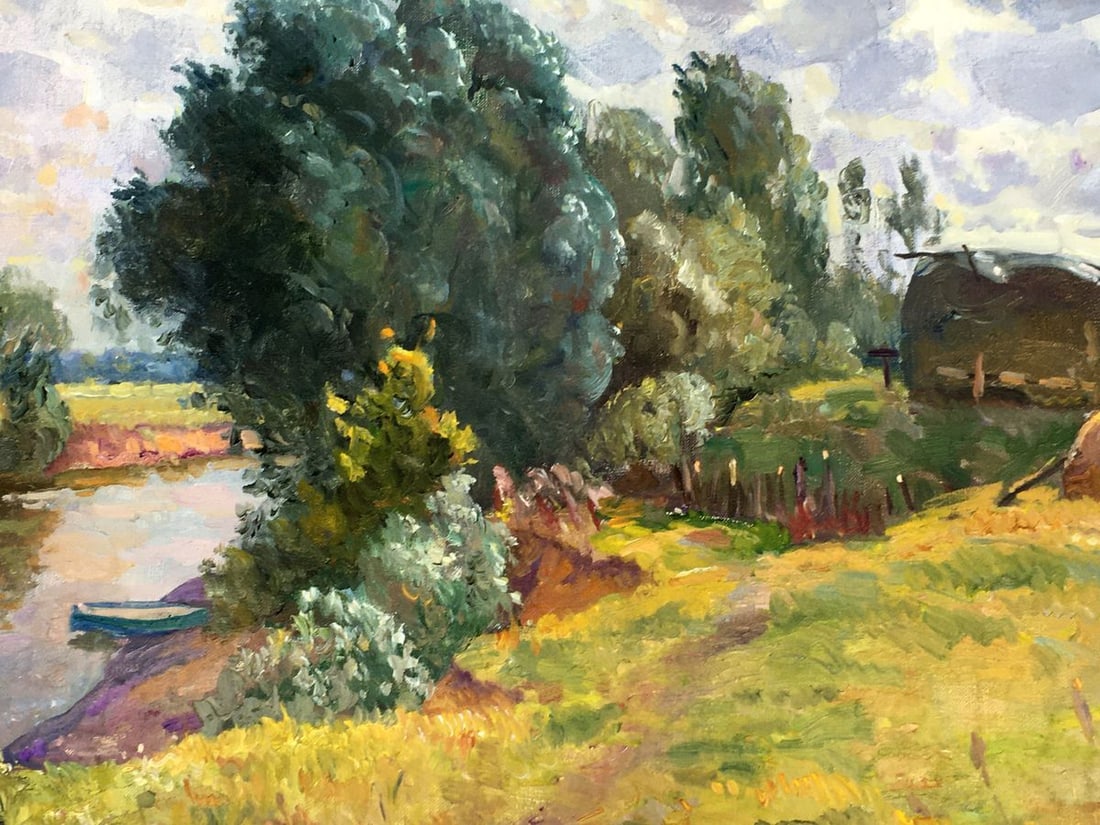 Oil painting Near the river Mynka Alexander Fedorovich - 8