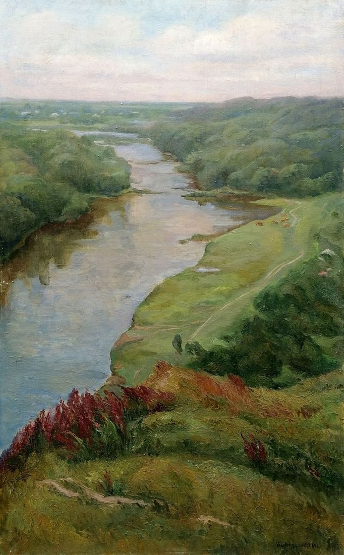 Oil painting Along the shore Babentsova Yelena Viktorovna (1 of 13)