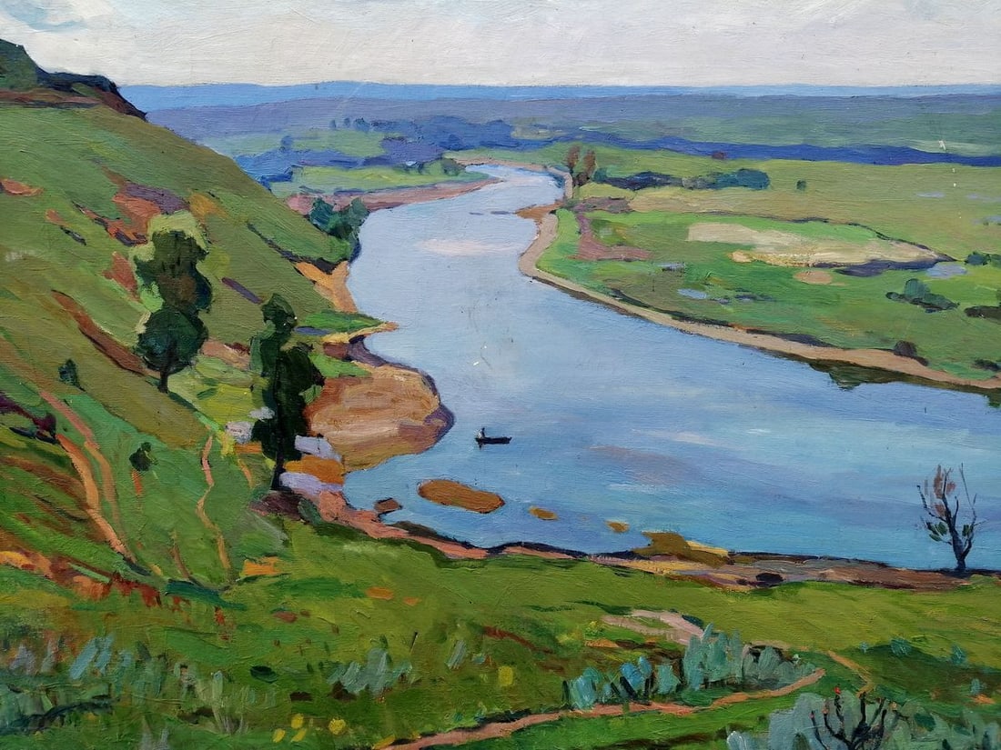Oil painting It is noon Gantman Moisey Faibovich - 2