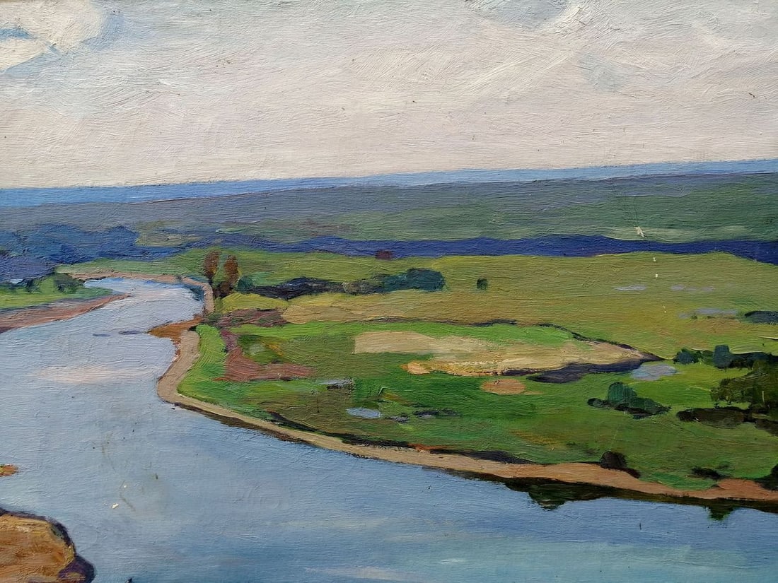 Oil painting It is noon Gantman Moisey Faibovich - 4