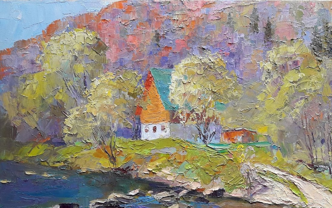 Oil painting Mountain stream Serdyuk Boris Petrovich - 3