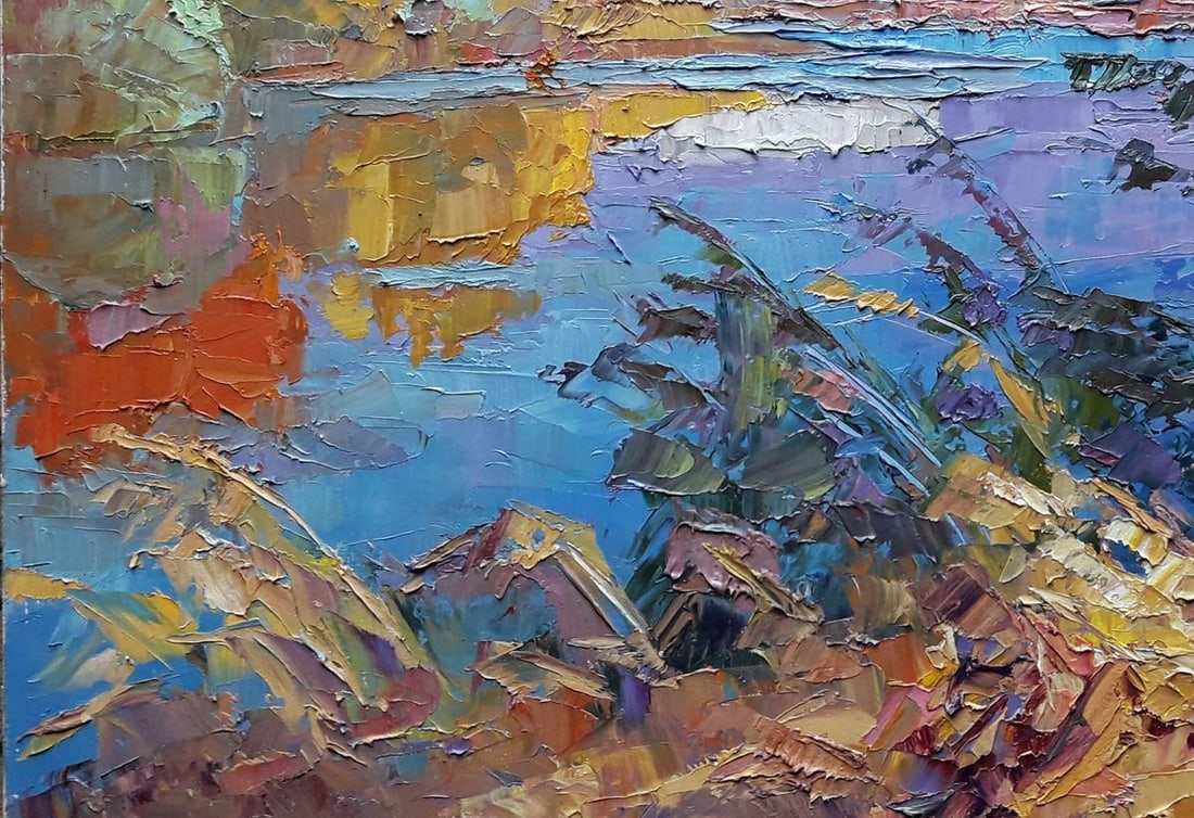 Oil painting Autumn on the river Serdyuk Boris Petrovich - 4
