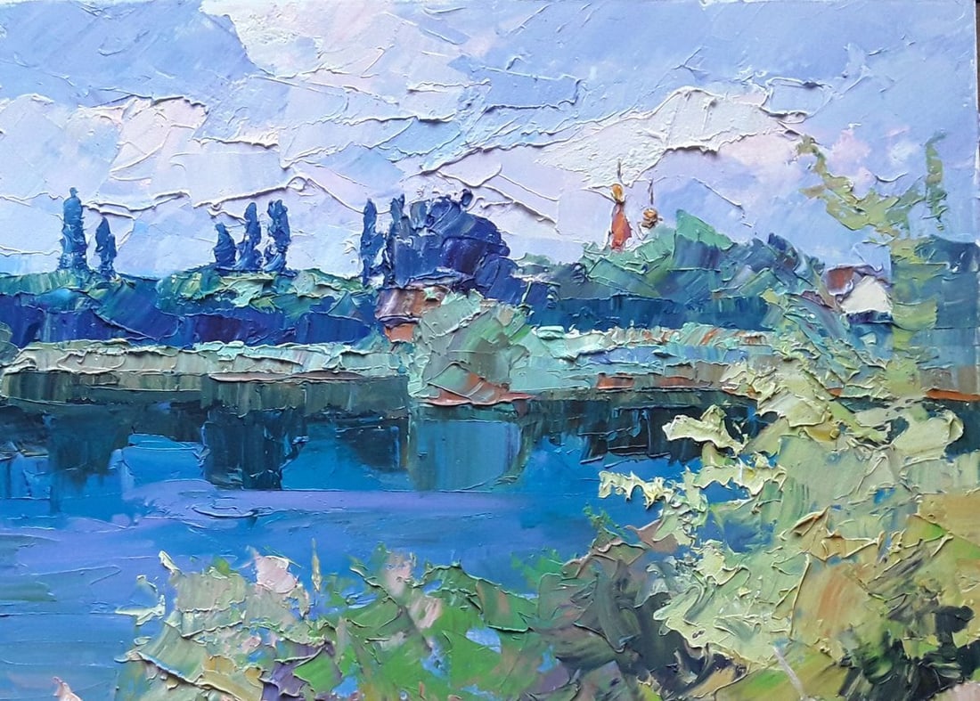 Oil painting Over the river Serdyuk Boris Petrovich - 3