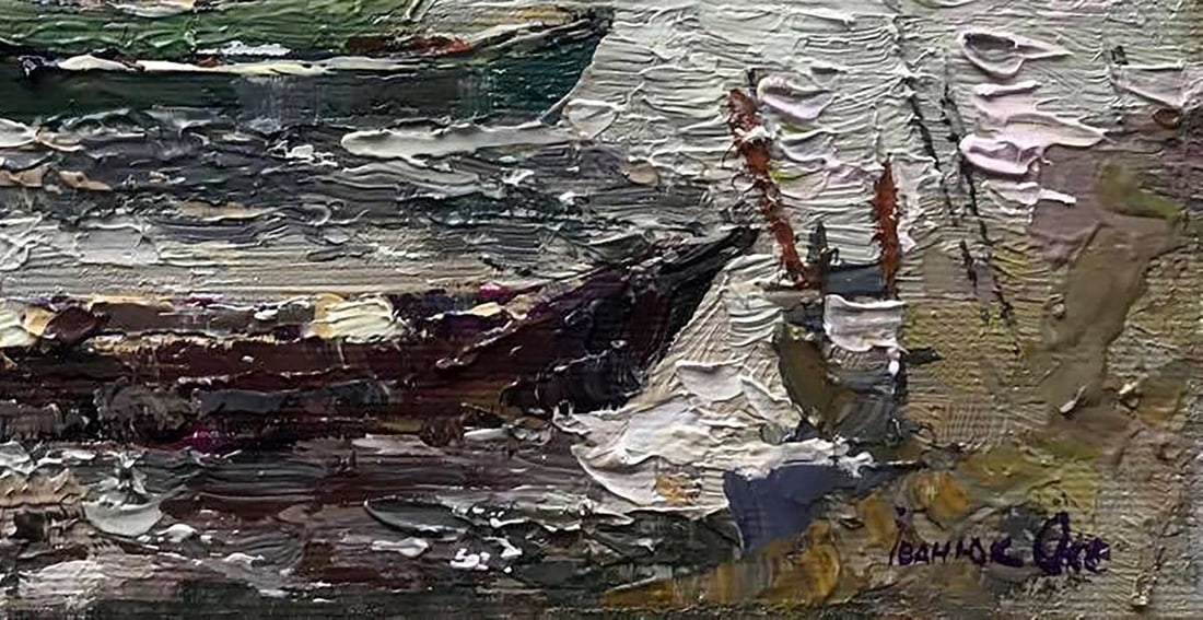 Oil painting Bank side Kalenyuk Oksana - 5
