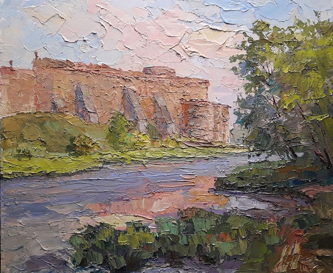 Oil painting Fortress Serdyuk Boris Petrovich: Title: Oil painting Fortress Serdyuk Boris Petrovich Description: NoSERB 803 *** ABOUT THIS PAINTING *** * TITLE: "Fortress" * ARTISTS: Serdyuk Boris Petrovich * SIZE: 50x60 cm/'19.68x23.62 inches' * 