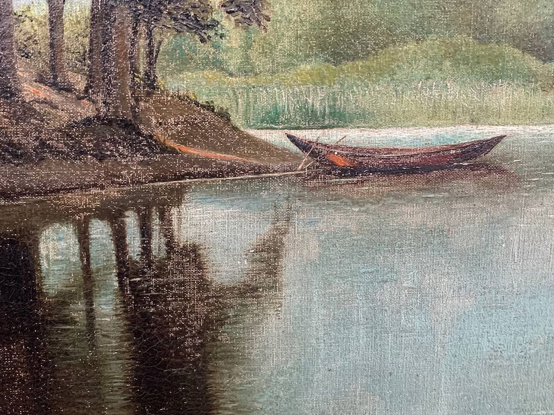Oil painting By the river Voronkov - 4
