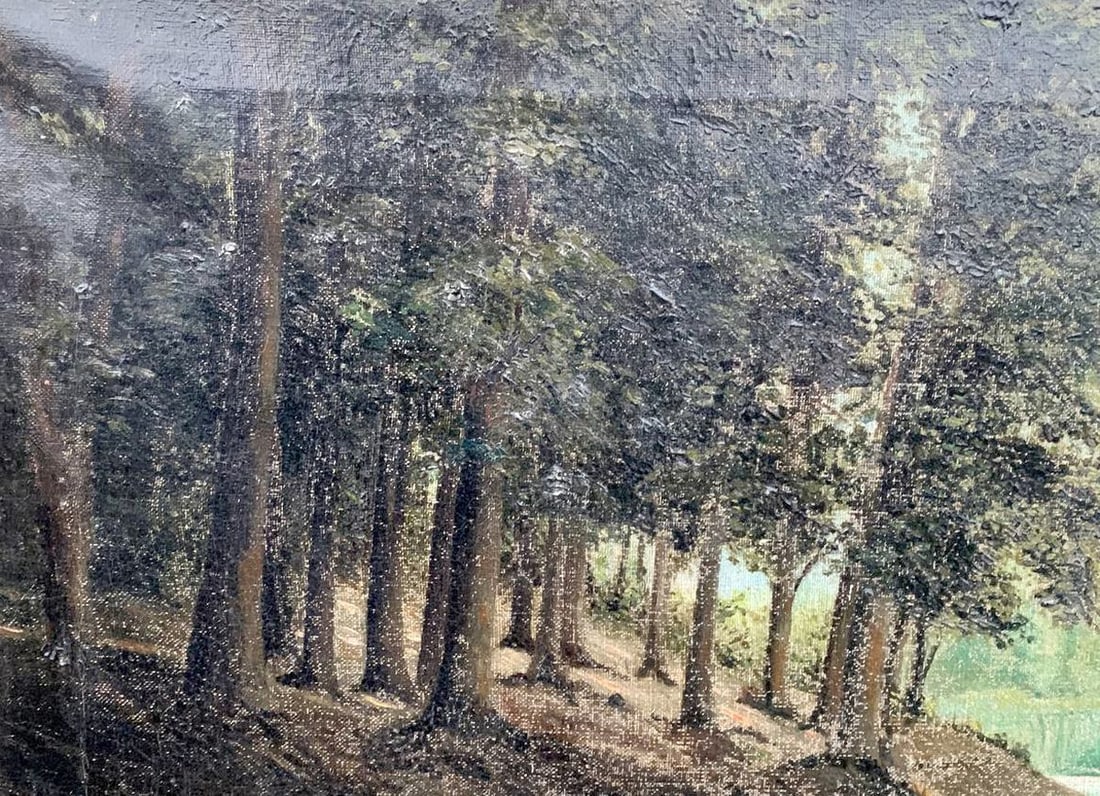 Oil painting By the river Voronkov - 5
