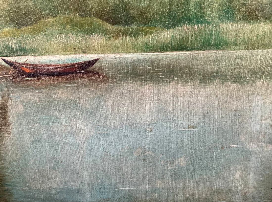 Oil painting By the river Voronkov - 7