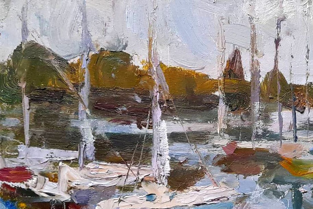 Oil painting Yacht Club Kovalenko Ivan Mikhailovich - 2