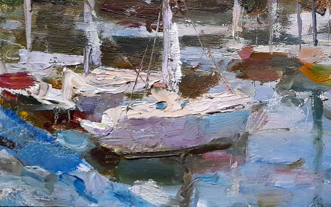 Oil painting Yacht Club Kovalenko Ivan Mikhailovich - 4