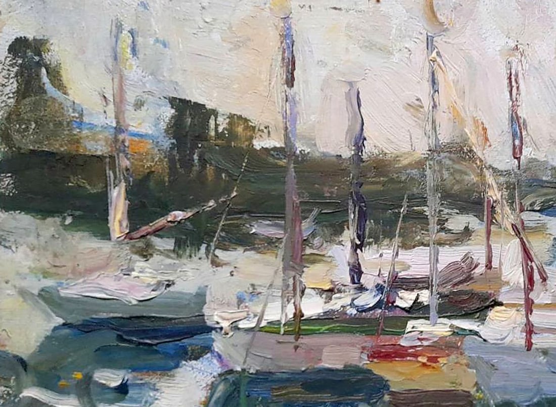 Oil painting Yacht Club Kovalenko Ivan Mikhailovich - 2