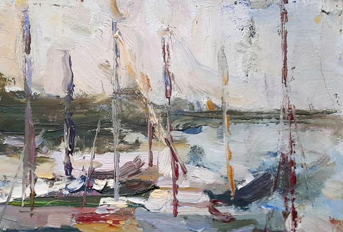 Oil painting Yacht Club Kovalenko Ivan Mikhailovich - 3