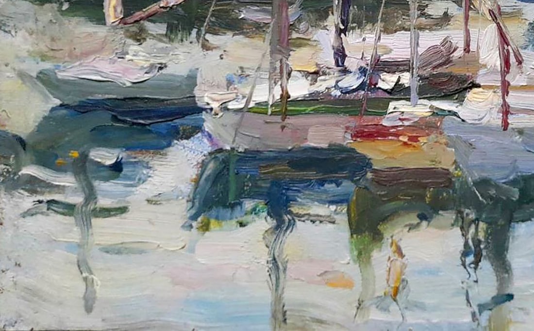 Oil painting Yacht Club Kovalenko Ivan Mikhailovich - 4