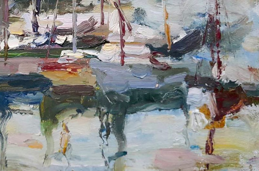 Oil painting Yacht Club Kovalenko Ivan Mikhailovich - 5