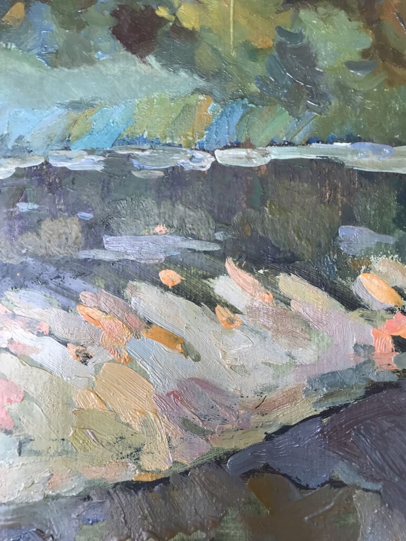 Oil painting Overlooking the forest Peter Tovpev - 7