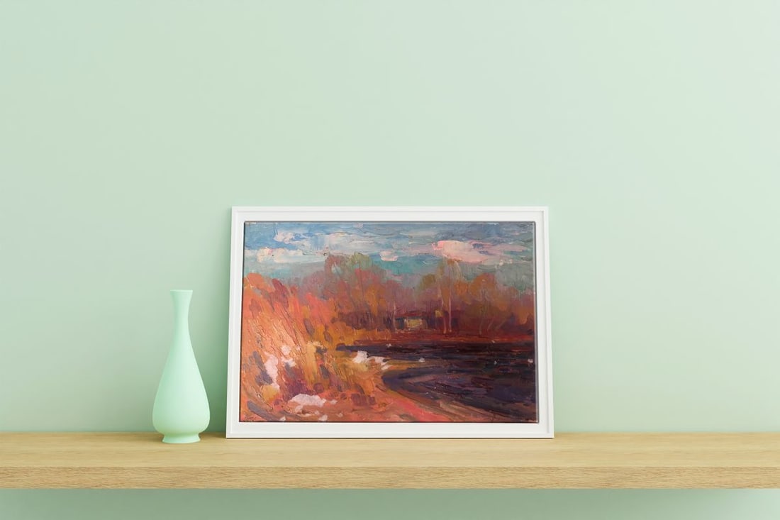 Oil painting Evening landscape Peter Tovpev - 3