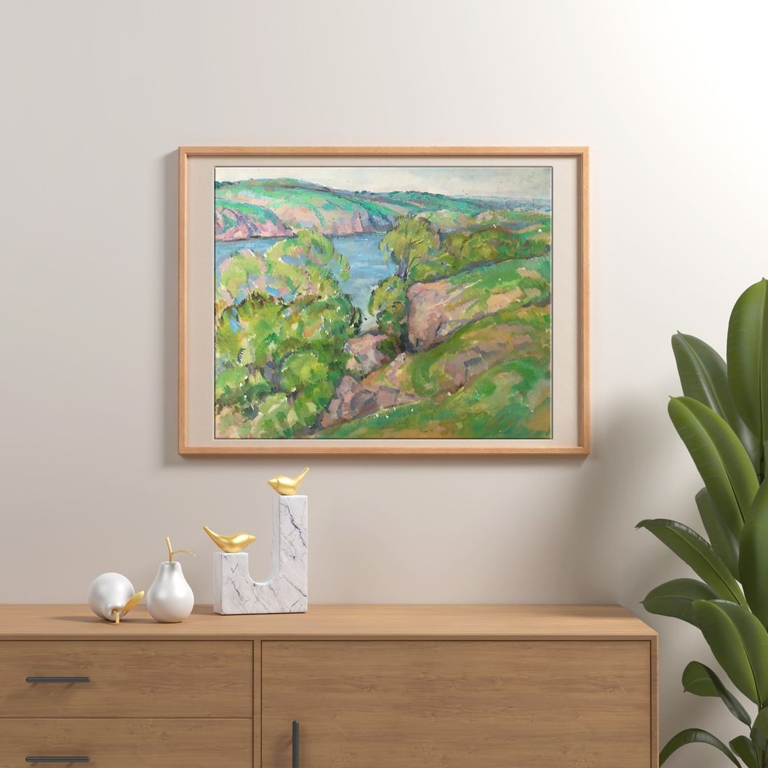 Oil painting Summer landscape Peter Tovpev - 2