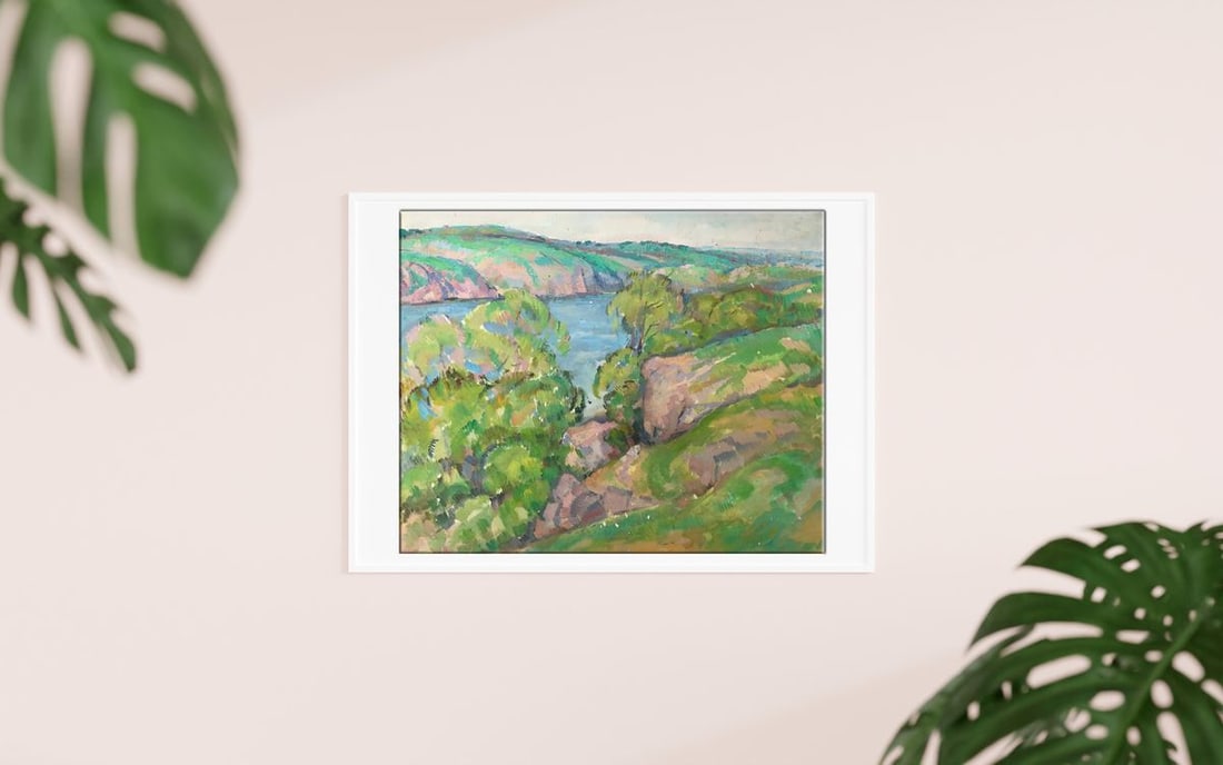 Oil painting Summer landscape Peter Tovpev - 3